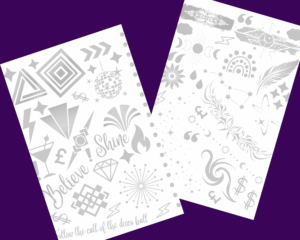Metallic A5 Sheets