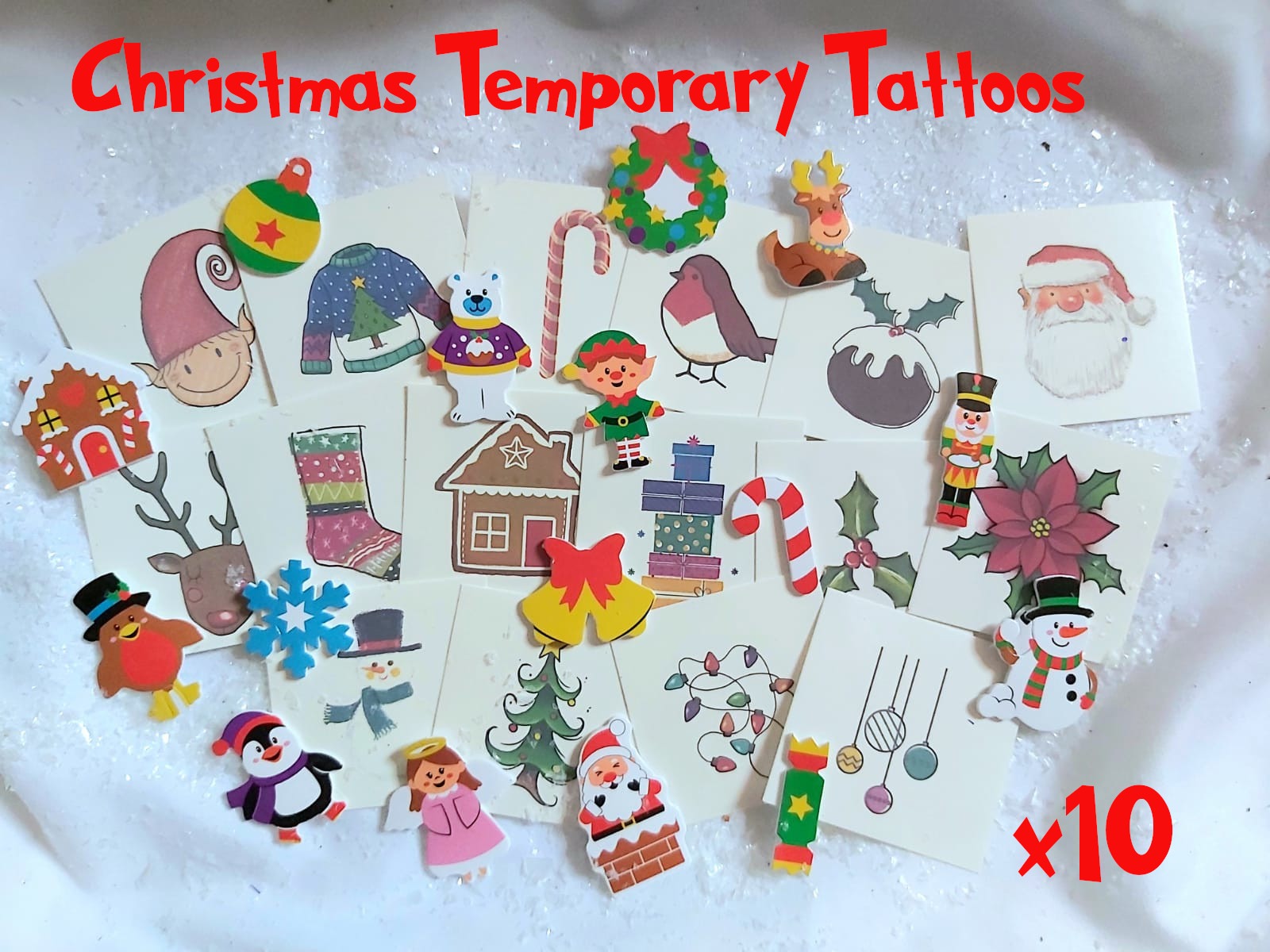 Prancer Christmas Temporary Tattoo  PAPERSELF