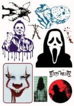 Horror Movie A5 Tattoo Sheet No 2