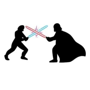 Star Wars Luke and Vader