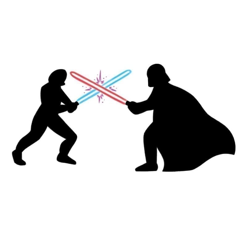 Star Wars Luke and Vader