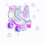 Rainbow Roller Skates