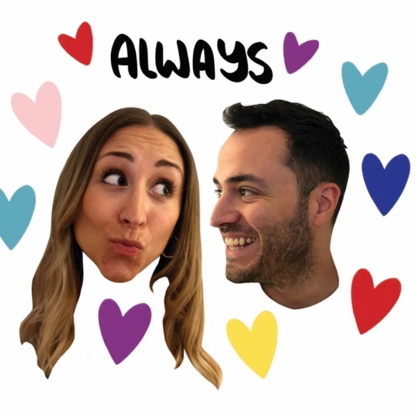 Photographic Couple with hearts