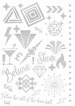 Silver Foil Designs A5 Sheet No 1