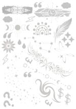 Silver Foil Designs A5 Sheet No 2