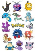 Bring the world of Kanto and Johto to life with this vibrant Pokémon A5 temporary tattoo sheet! Featuring classic fan-favorites including Umbreon, Squirtle, Psyduck, Magikarp, Snorlax, Kingdra, Pidgeot, Weezing, Tangela, Venonat, Arbok, and Butterfree. Perfect for Pokémon themed birthday parties, costume accessories, fan merchandise, retro gaming events, and collectors. High-quality, easy-to-apply temporary tattoos for all ages.